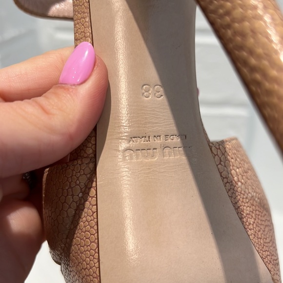 Miu miu sandals worn one with heel protector - Picture 4 of 4